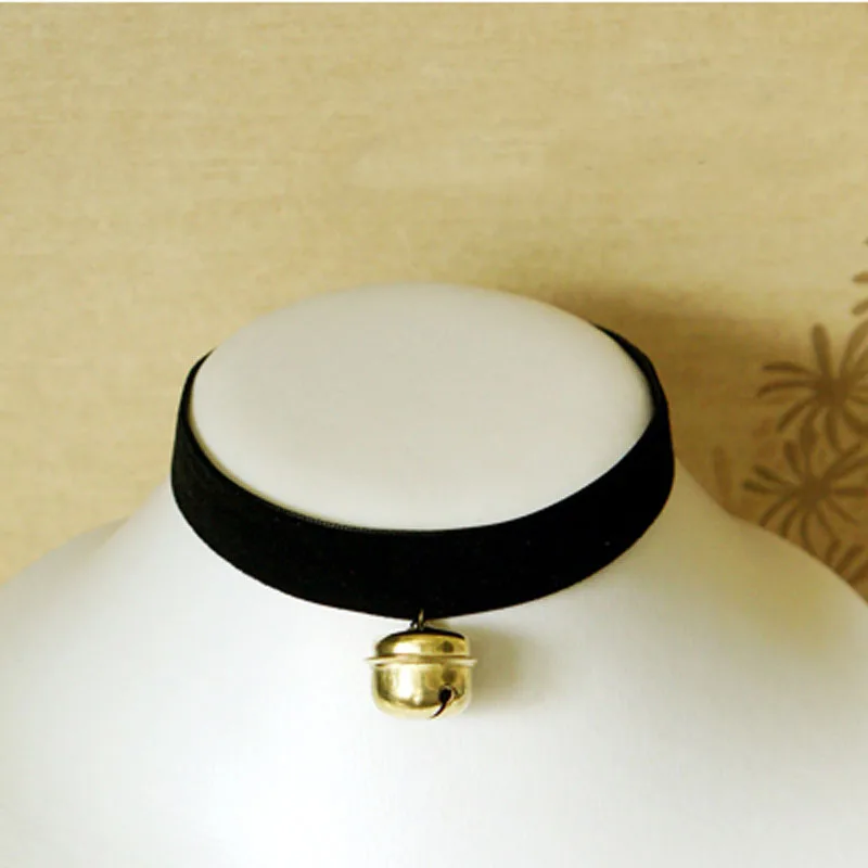Женский бархатный ошейник чокер ожерелье ручной работы в стиле Харадзюку