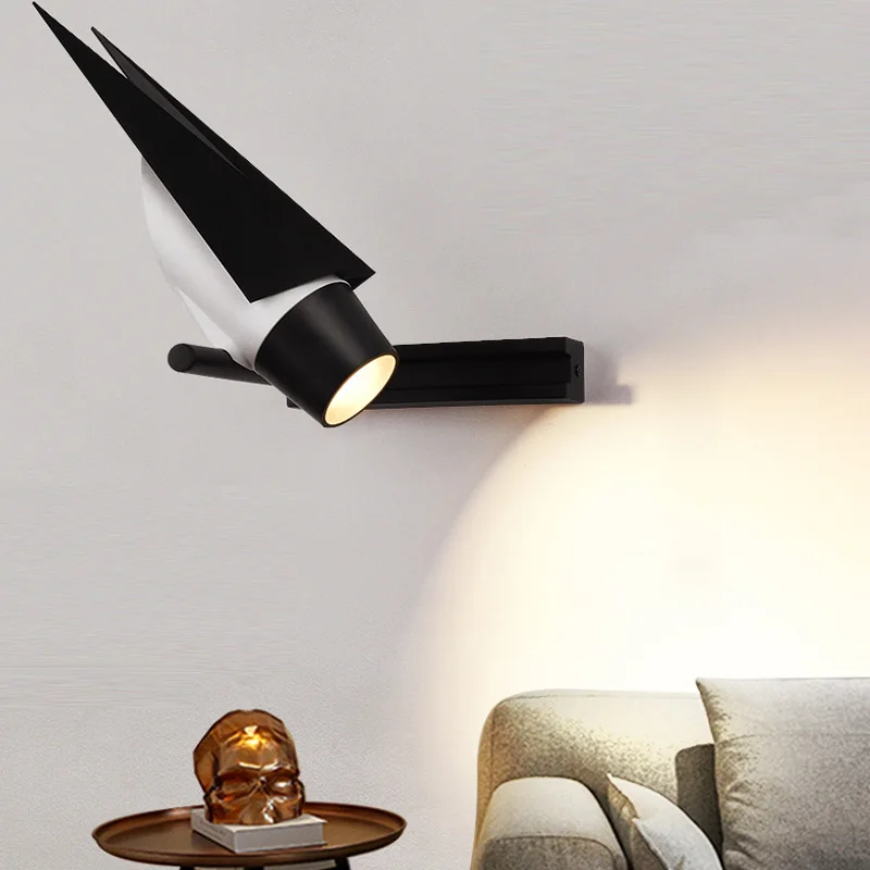 

Novelty Bird 7W Wall Lamp Led Aluminum Indoor Wall Light Modern For Home Stairs Bedroom Bedside Corridor Porch Light