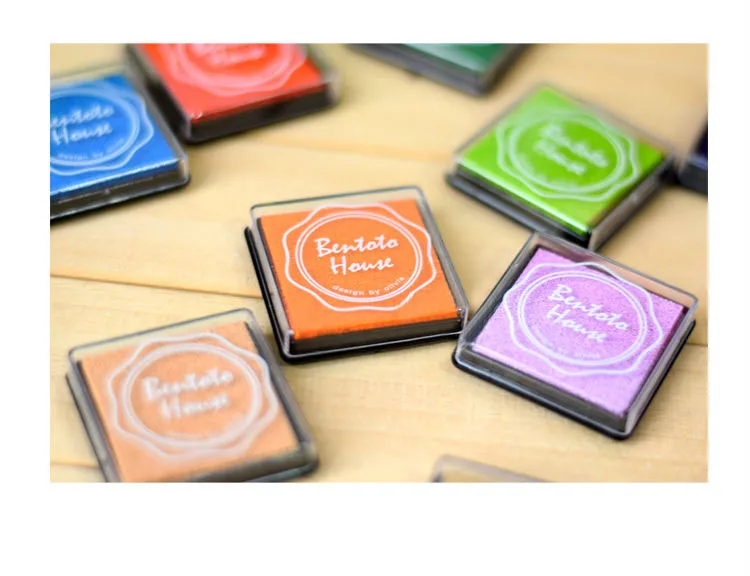 20 цветов новинка милая мультяшная пластиковая прокладка для печати чернил Inkpad