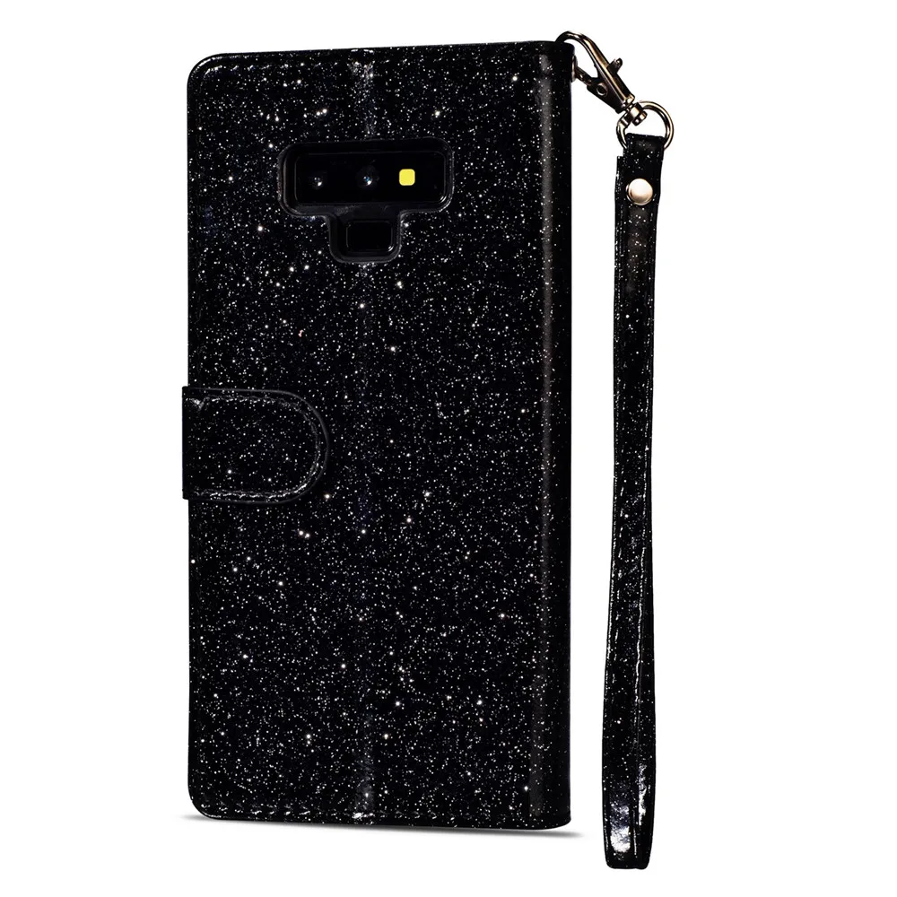 S7 край кошелек на молнии для samsung Note 9 чехол для Note 8 чехол для телефона кожаный чехол для samsung Galaxy S9 S8 плюс Bling из искусственной кожи чехол