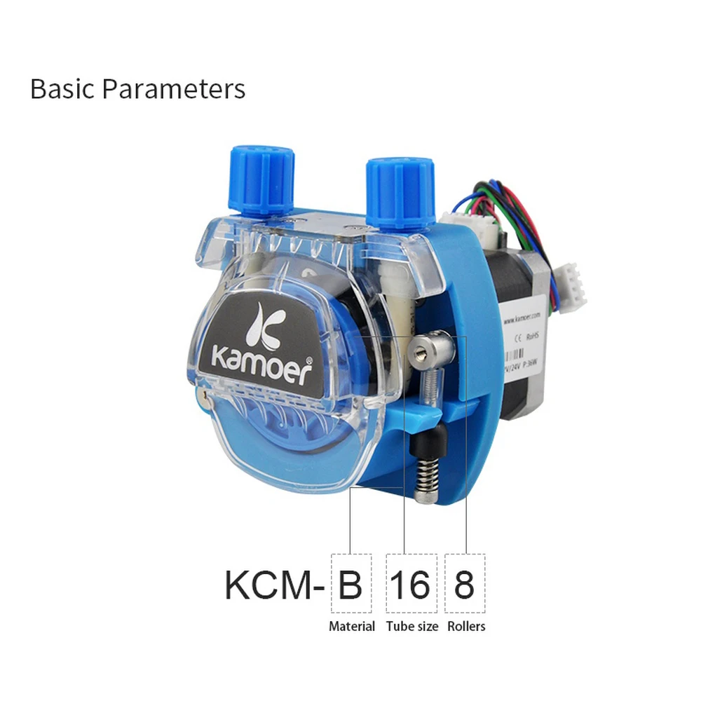 Мини перистальтический водяной насос с шаговым двигателем KCM 12В/24В и