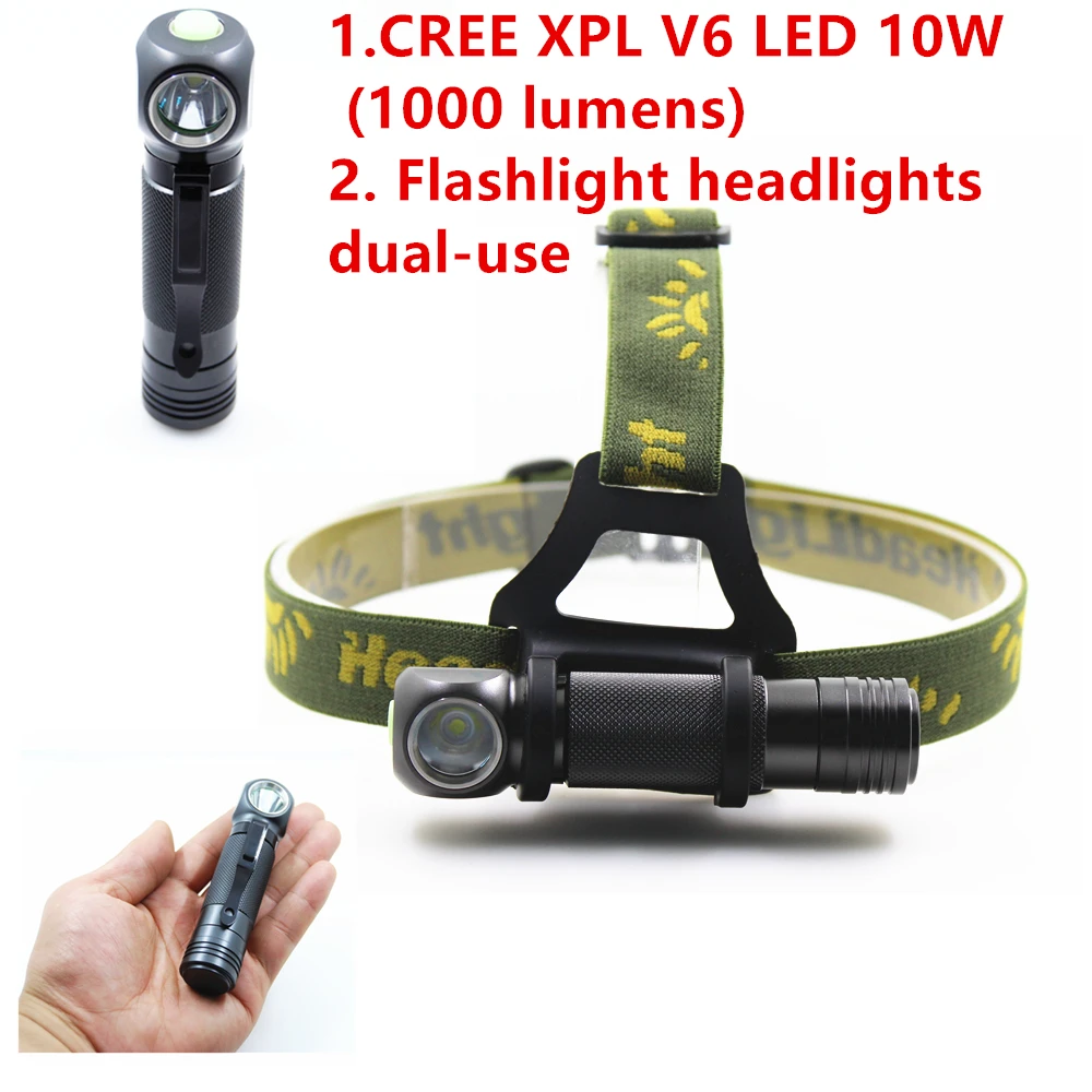 2016 Новый CREE XPL V6 фонарик фары светодиодный ИСПОЛЬЗОВАТЬ 18650 аккумулятор|led torch|xpl