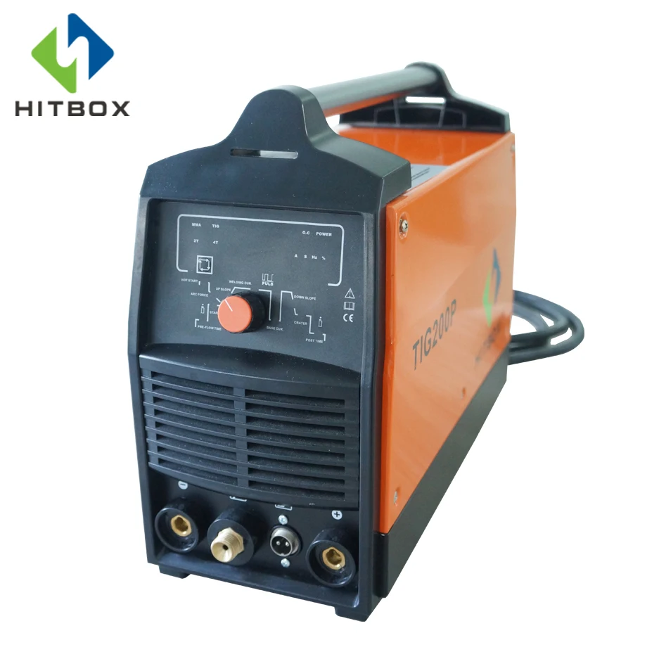 HITBOX TIG сварочный аппарат TIG200P функциональный сварочный аппарат импульсный TIG MMA со стандартными аксессуарами