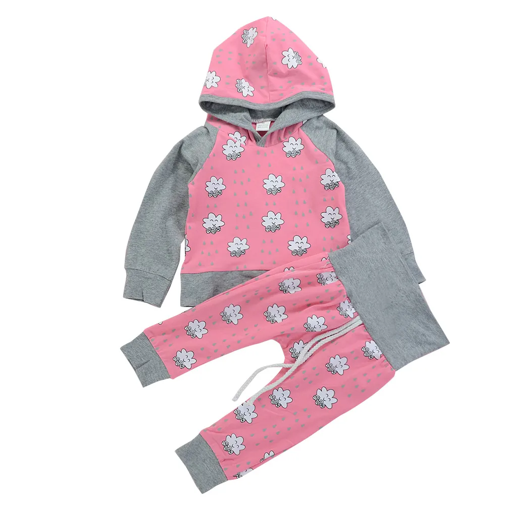 Kleding/топы с капюшоном для новорожденных и малышей + штаны 4 цвета флисовый свитер