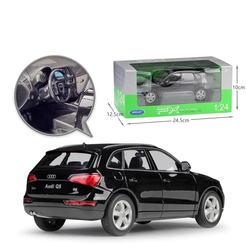 1:24 Welly Audi Q5 SUV белый/черный литая модель автомобиля