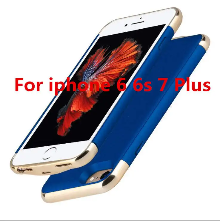 i6 6s 7 plus Для iphone 6 6s 7 Чехол для батареи смарт-зарядное устройство модный Ультра-тонкий смарт-чехол для iphone 6 6s 7 Plus чехол для батареи - Цвет: i6 6s 7 plus