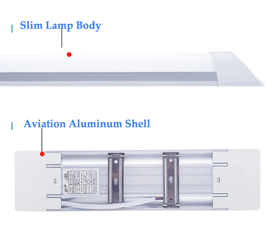 Toika 20 шт 20W30W40W интеграция 0.6m0.9m1.2m Batten Tube Light Explosion tri-proof Ceiling Three anti-light арматура |