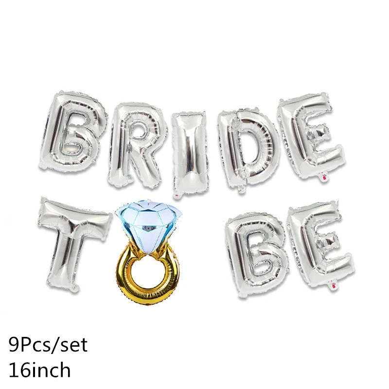 Bride to be C Свадебный воздушный шар из фольги, воздушный шар для жениха, невесты, любви, свадебные украшения, девичник, вечерние, на День святого Валентина, вечерние принадлежности для взрослых - Цвет: Bride to be C