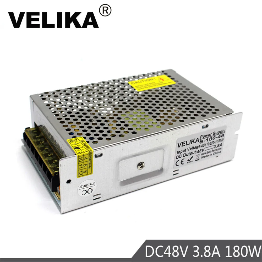 180 Вт 48 в импульсный источник питания AC DC вход 110 В 220 SMPS для шагового двигателя 3D