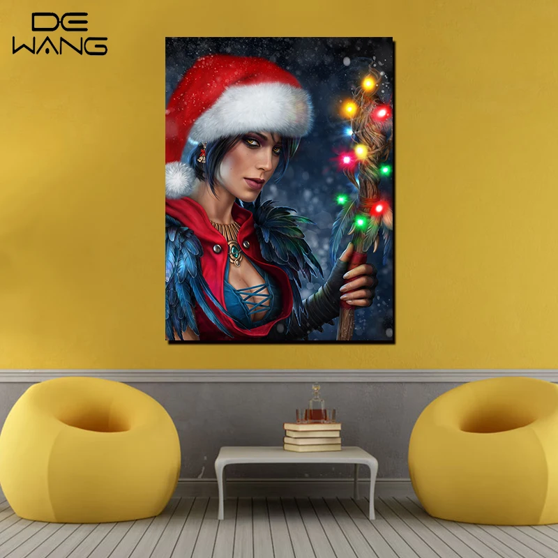 Один панелей холст оформлена стены Книги по искусству изображение Рождество