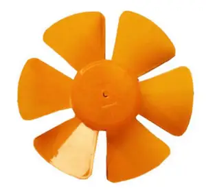 Fan Parts 10-inch orange 6-blades fan blade 8mm central hole