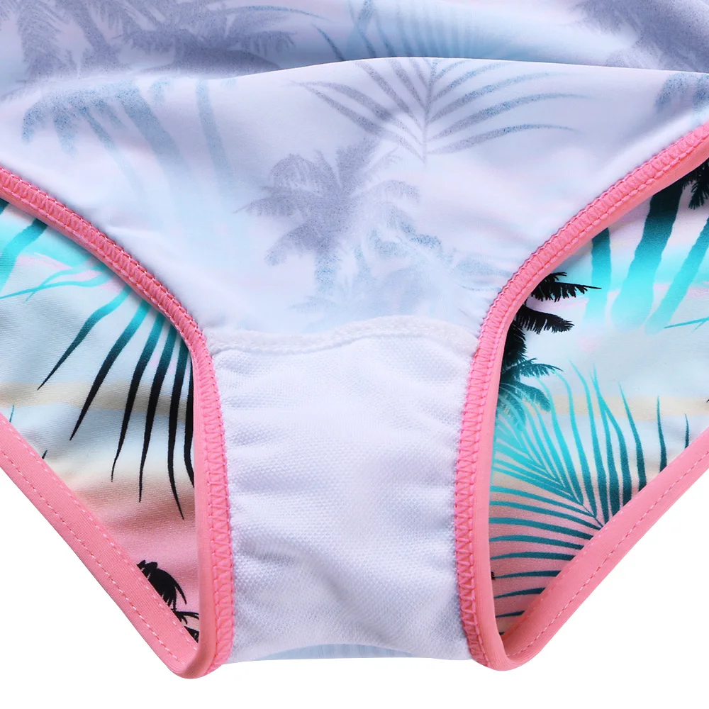 BAOHULU Print Girls Swimwear Long Sleeve One Piece Children's Swimwear UV50+ Swimsuit Kids Sun Protection Bathing Suits Girl images - 6