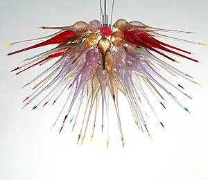 

Free Air Shipping Pretty Blown Glass Chandelier with European Style