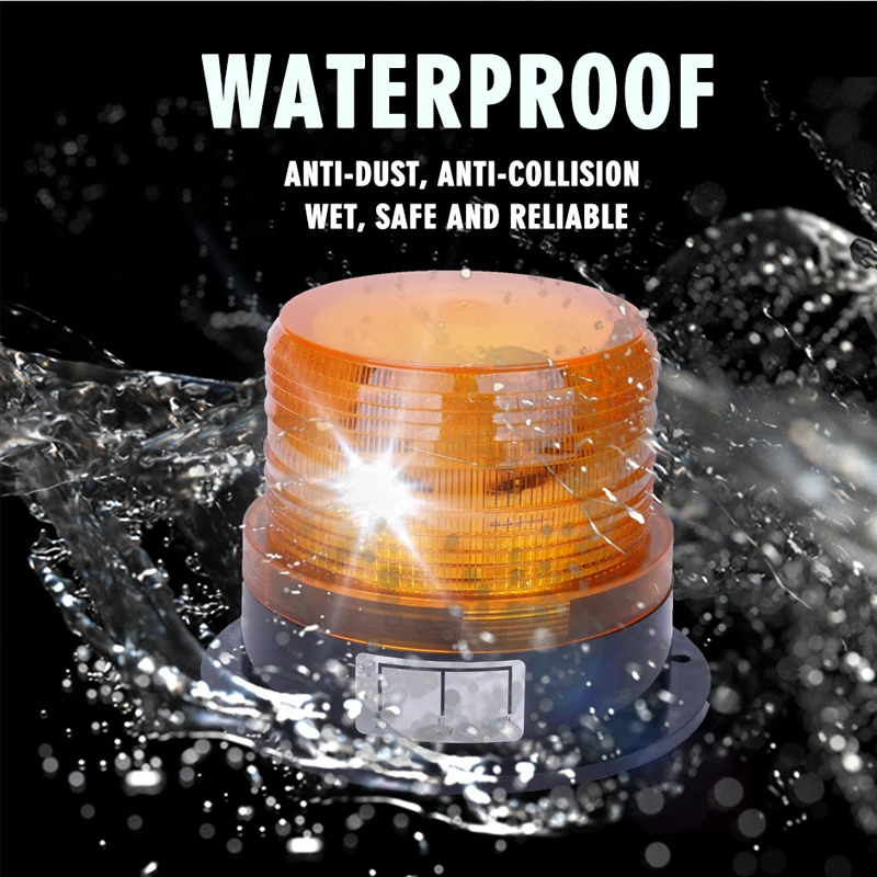 12В 24В светодиодный аварийный мигающий стробоскоп светильник лампа янтарный маяк