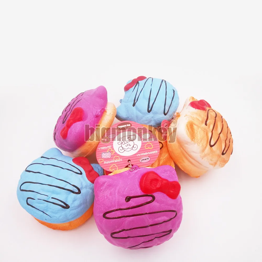 Новинка 9 см 1 шт. медленно поднимающийся Hello corful puff kitty Торт сливочный аромат