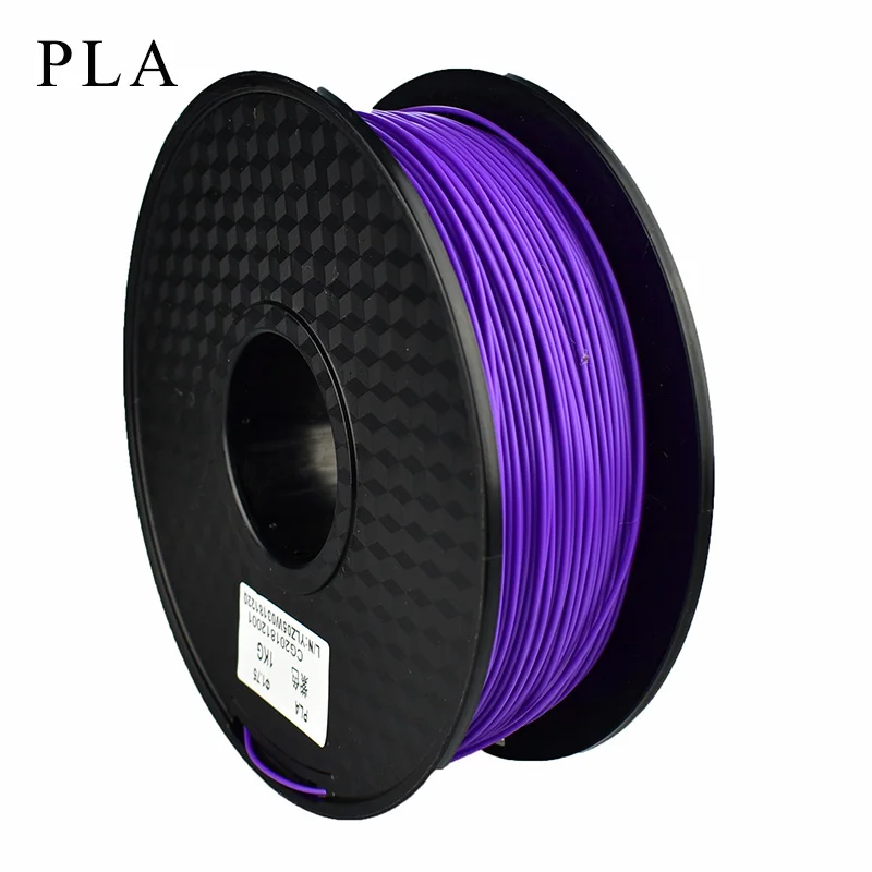 PLA purple 3d Принтер ABS/PTEG/PLA Филамент 1,75 мм измерительная точность+/-0,02 мм 1 кг 343 м 2.2LBS 3D Печатный Материал Пластик для RepRap - Цвет: PLA purple