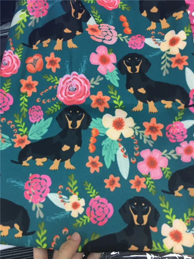 

WHEREISART 3D Dachshunds Totes For Teenager Girls Large Doxie Sausage Dog Print Canvas Shoulder Bags Casual Fold Beach Handbags