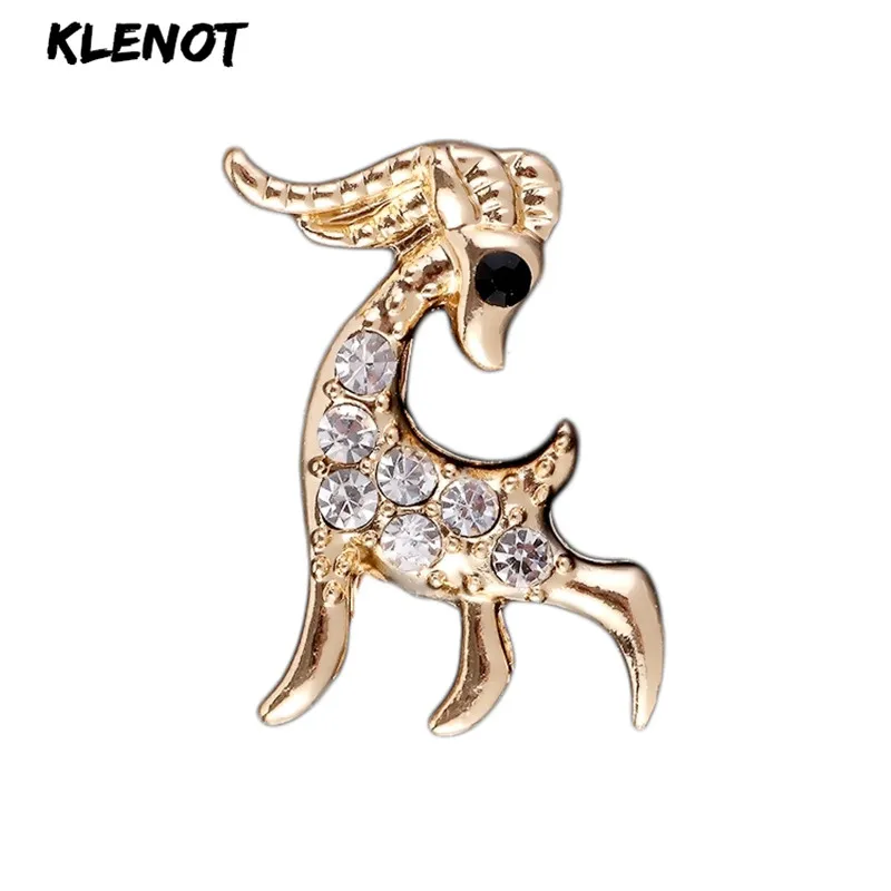 Милые Стразы в виде оленя брошь золотого цвета с кристаллами булавки и броши для