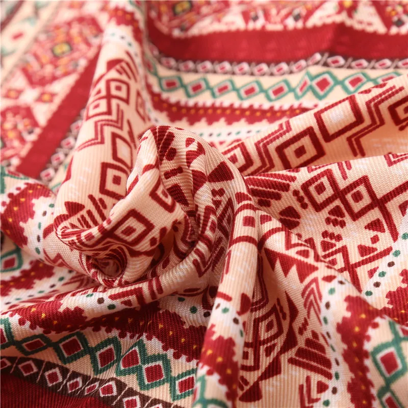 Женский квадратный шарф из хлопка и льна с кисточками модные женские шарфы