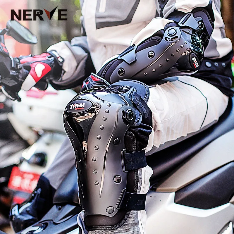 

Motocross Protection Gear Knee Pads Motorcycle Extreme Sports Equipamento Leg Brace Protector Guard Moto Slider Kneepad Elbow