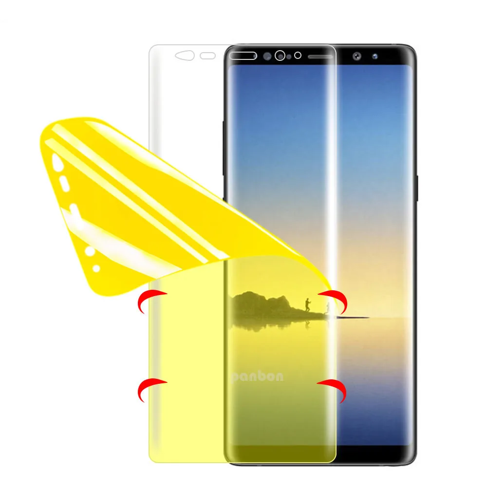 Защитная пленка из ТПУ для Samsung Galaxy Note 8 9 S9 S8 Plus 3D полное покрытие защита экрана на
