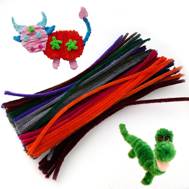 100 шт. детская разноцветная трубка 6 мм|handmade diy|crafts diycraft pipe cleaner |