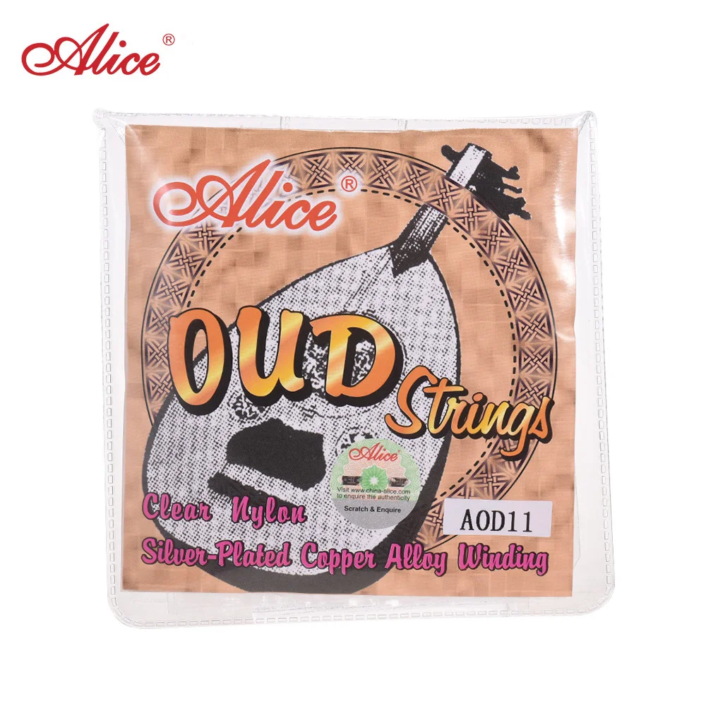AOD11 11 String AOD12 12-String Oud Strings набор(G-D-A-E-B-F) нейлоновый сердечник посеребренный медный сплав обмотка(. 022-.033) String инструмент части - Цвет: AOD11 11 String