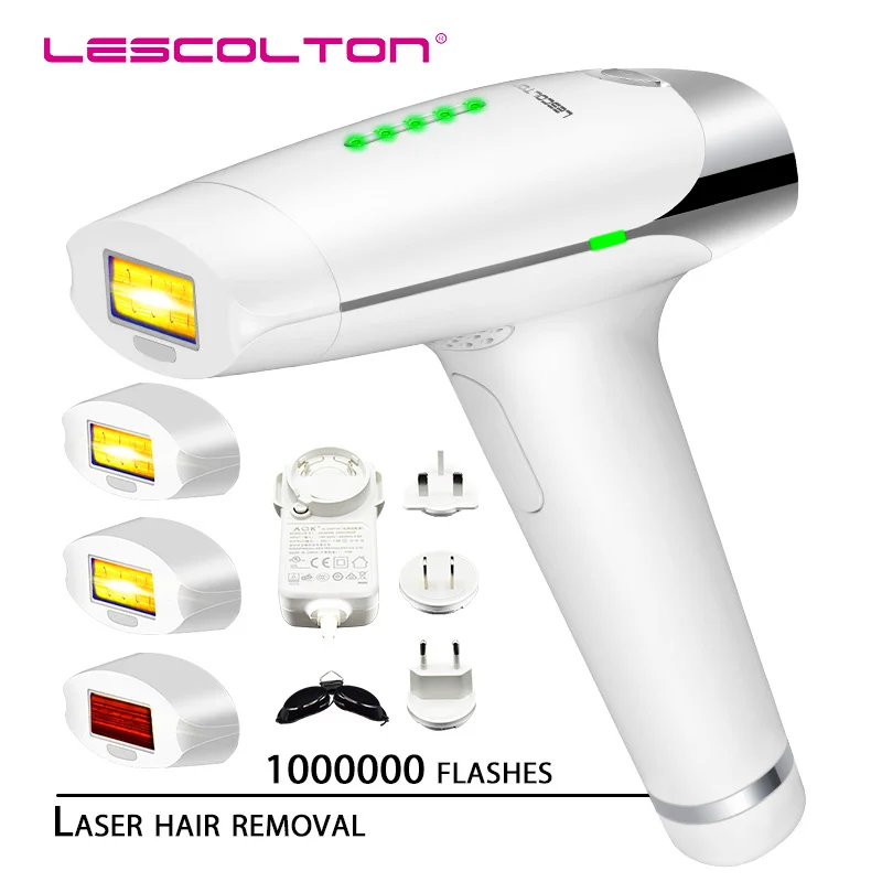 Four lamp white Lescolton T009 IPL лазерное устройство для удаления волос постоянное удаление волос IPL лазерный эпилятор подмышка удаление волос - Цвет: Four lamp white