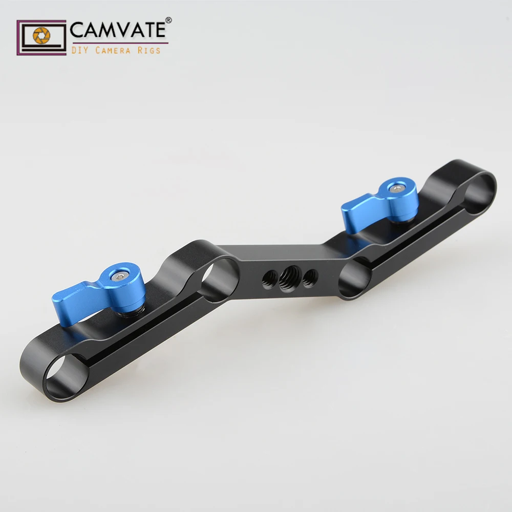 

CAMVATE Aluminum Alloy Offset Z-Shape Railblock Clamp Bracket With For DSLR Camera Shoulder Mount Rig 15mm Rail Support System