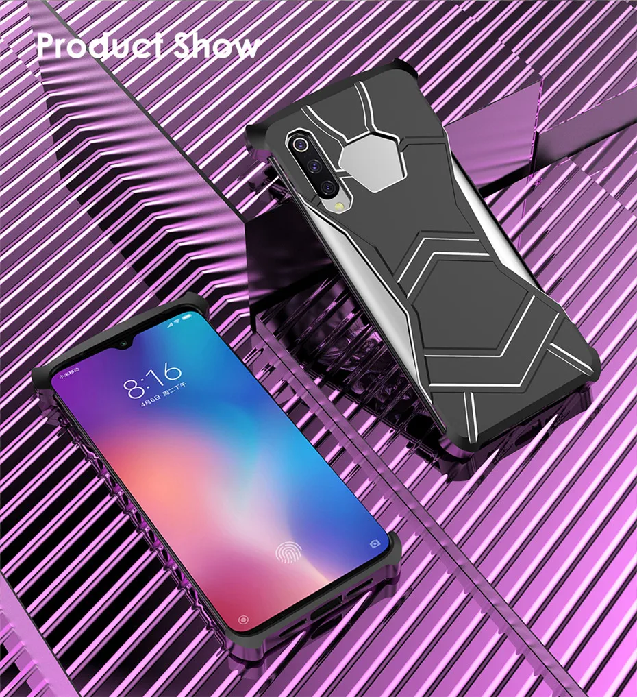 R-JUST чехол с магнитной пантерой для Xiaomi mi 9 mi 9 Роскошный Алюминиевый металлический магнитный бампер рамка задняя крышка для Xiaomi mi 9 чехол