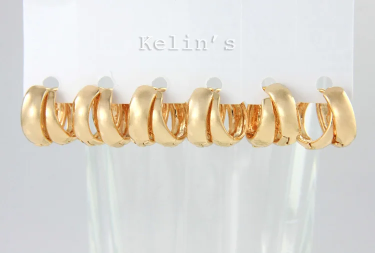 Маленькие серьги кольца золотого цвета для женщин в африканском стиле E0208|brinco de