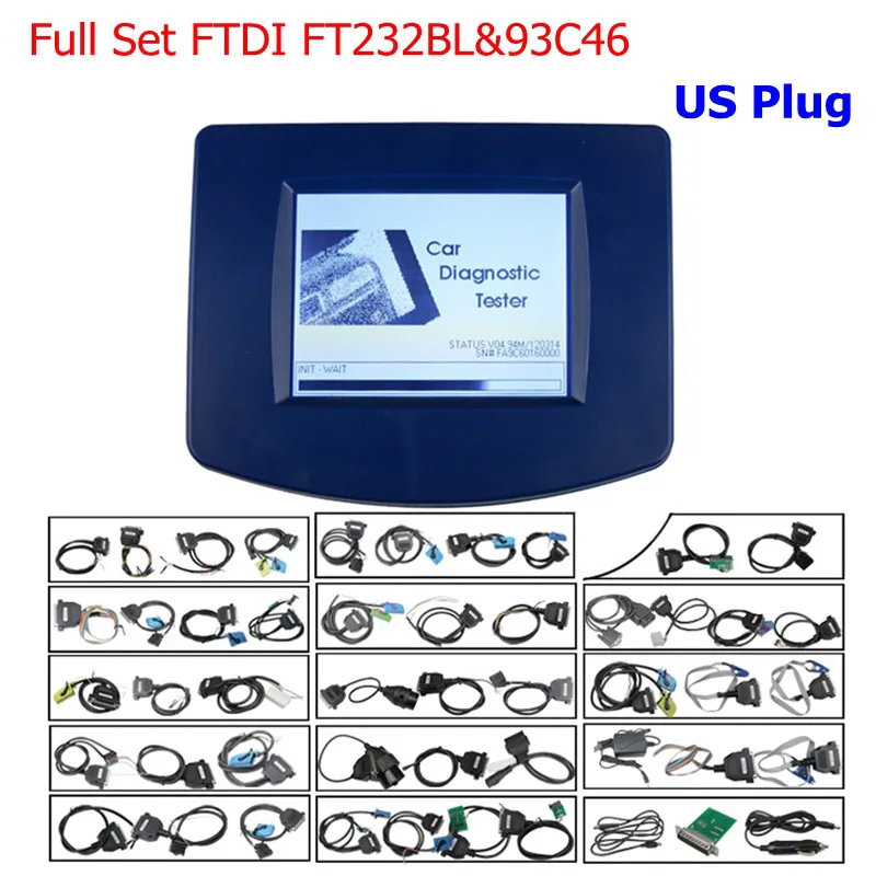 Full Set FTDI USPlug Последние Digiprog 3 V4.94 Digiprog III Digiprog3 коррекция одометра полный набор Digiprog-3 DigiprogIII V4.94 программист - Цвет: Full Set FTDI USPlug