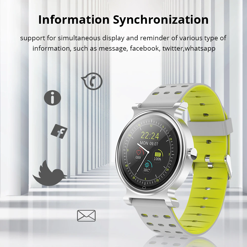 Vorke VK5 Bluetooth Смарт-часы с сенсорным экраном поддерживает ответ на телефон и прослушивание музыки фитнес-трекер IP67 PK Miband 4