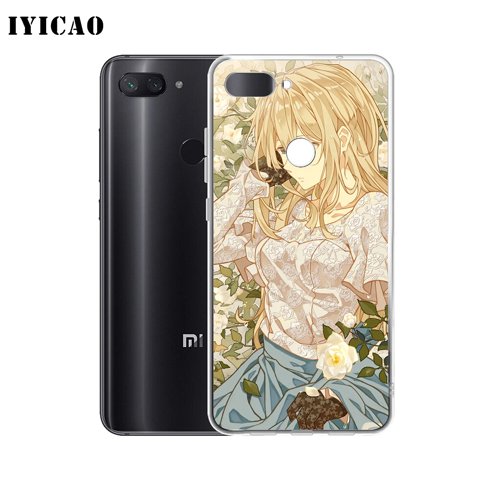 IYICAO фиолетовый мягкий силиконовый чехол для телефона Evergarden Xiaomi Redmi 4A 5A 6A Note 7 6 5 Pro