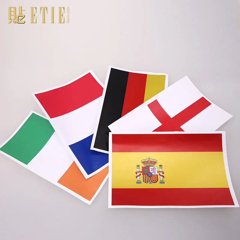 ETIE Флаг США Италия Германия Испания Великобритания Россия Светоотражающая