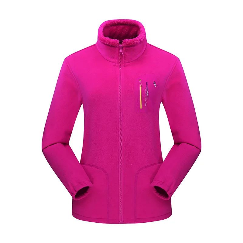 

Male Female Outdoor Clothing Windproof Lining Coral fleece Keep Warm Windbreaker Men&Women Outdoor Sports Camping Hiking Jacket