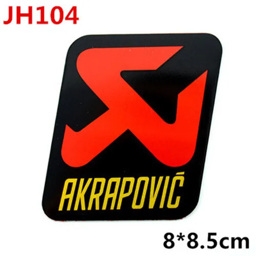 JH104 Carlob 3D алюминиевый мотоциклетный термостойкий глушитель наклейка на трубу для Moto Scorpio Yoshimura SC AR Arrow Akrapovic наклейка - Цвет: JH104