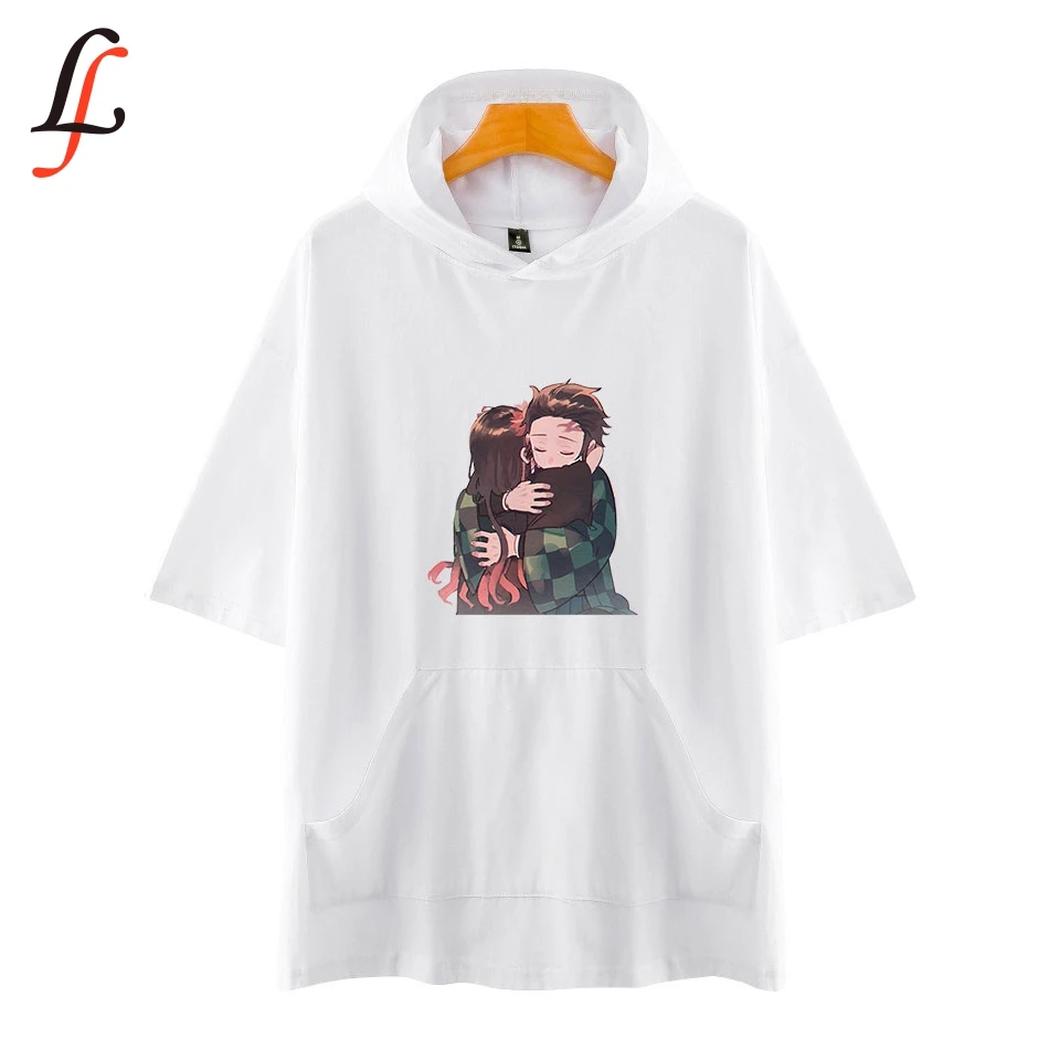 Kimetsu No Yaiba толстовки футболка мужская крутая рубашка Kpop Harajuku Лето/Осень Хип-хоп