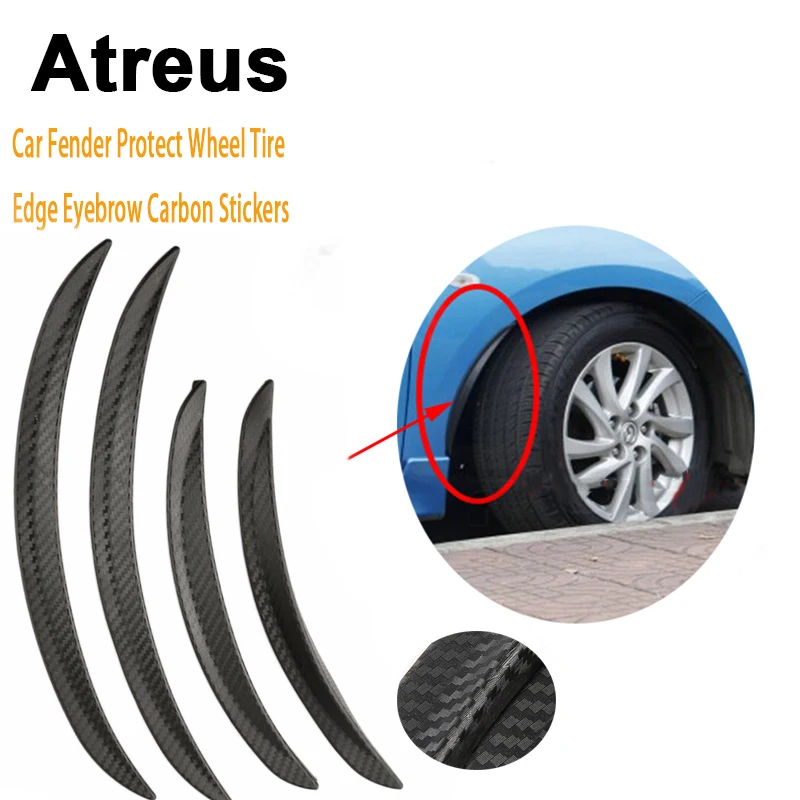 Автомобильные карбоновые наклейки Atreus 25 см для Mitsubishi ASX Suzuki Subaru Acura Jeep Fiat Hyundai