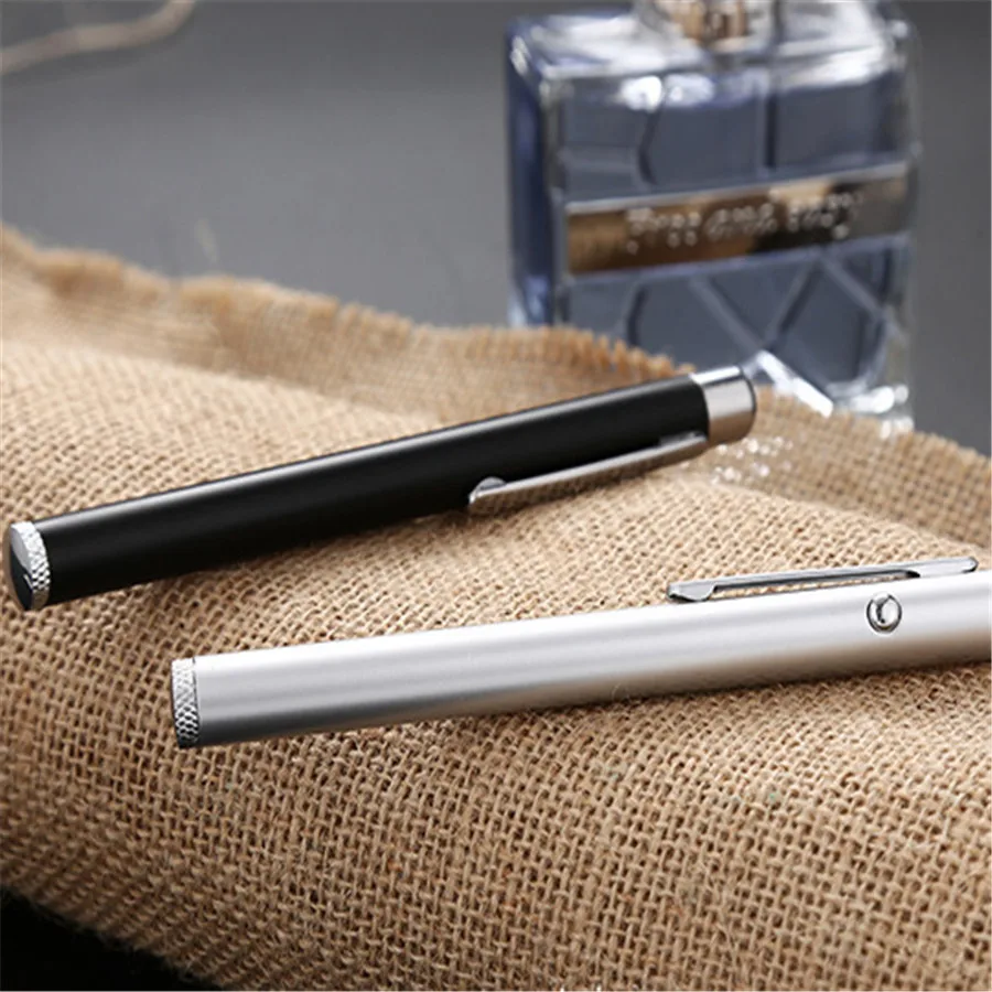 Металлическая красная лазерная указка фиолетового цвета 5 мВт 650нм сплав лазер