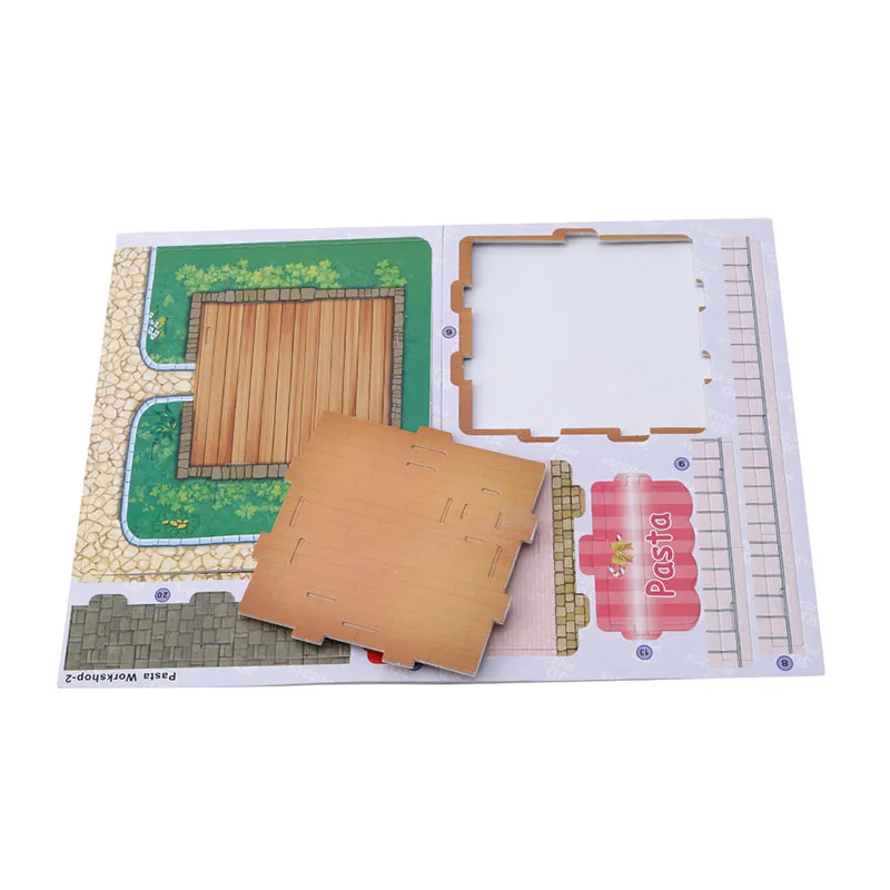 DIY 3D режим дом игрушки наборы овсянка мастерская Пазлы обучающая игрушка Модель