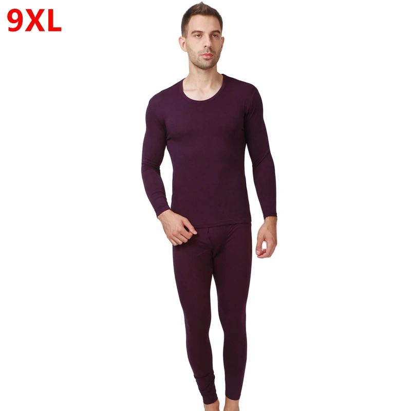 Мужская Осенняя НОВАЯ тонкая секция плюс удобрение XL Нижнее белье осенняя одежда длинные штаны костюм большого размера кальсоны