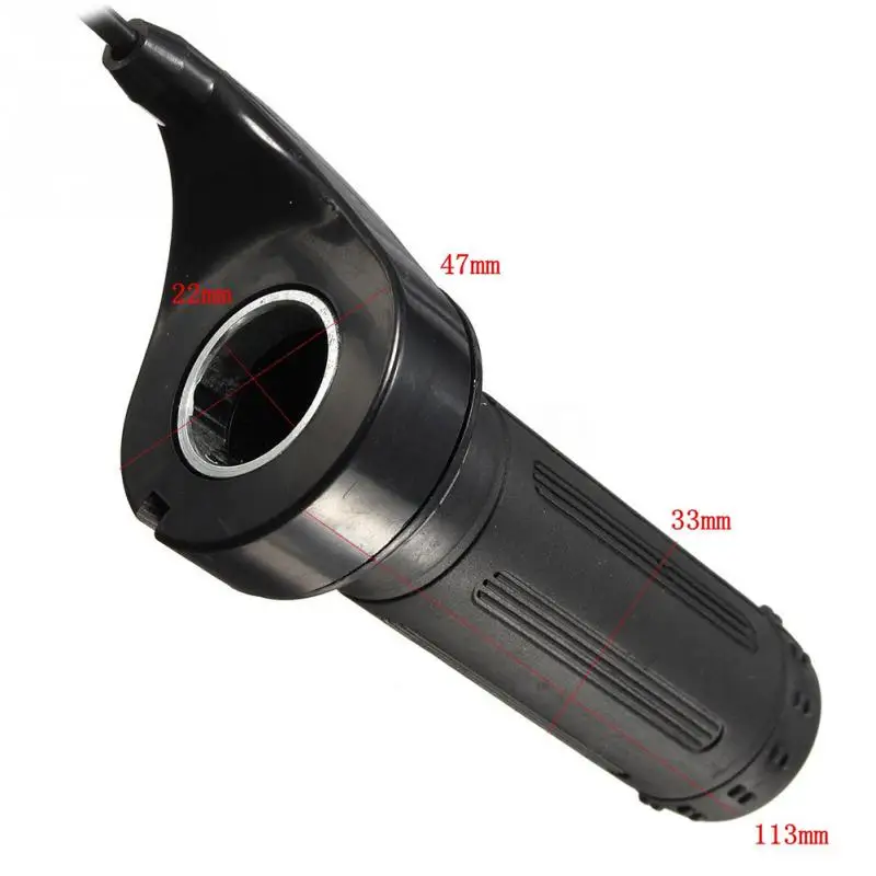 Рукоятка регулятора 24 В 36 48 с 3 Проводами для руля электровелосипеда 7/8 дюйма |