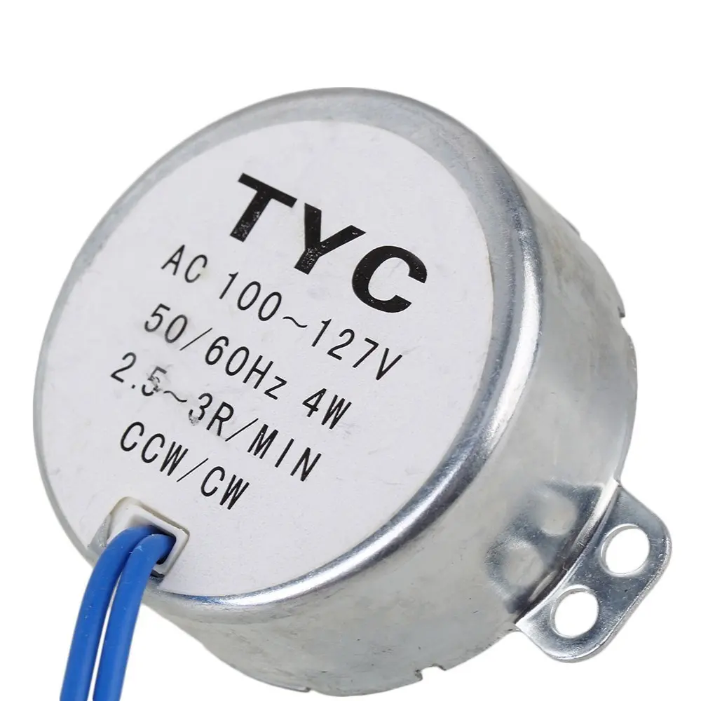 TYC-50 AC100-127V Synchronous Motor 2.5-3 RPM CW/CCW 4W Torque 8Kgf.cm