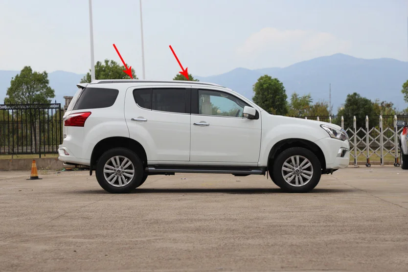 Новое поступление, багажник на крышу, рейка на крышу для Isuzu MU-X MUX, стиль, только для украшения, обновленная внешняя форма