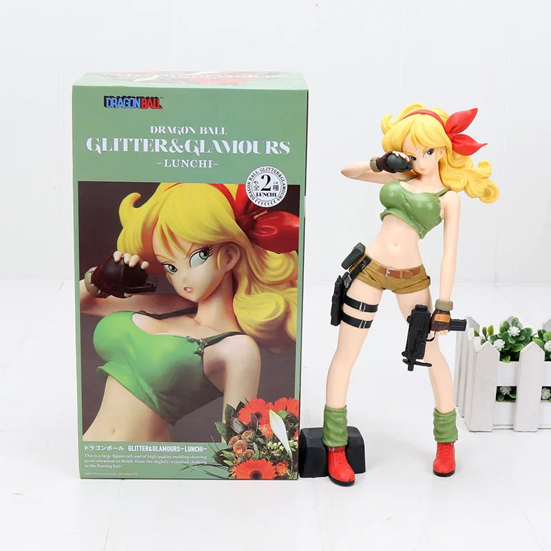 Lunchi with box Аниме Dragon Ball Z launch Lunch Bulma Scultures BIG Zoukei Tenkaichi Budoukai ПВХ Фигурки Коллекционная модель игрушки куклы - Цвет: Lunchi with box