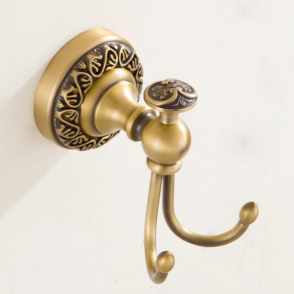 Лейден античная латунь современный настенный халат крючки для ванной полотенца