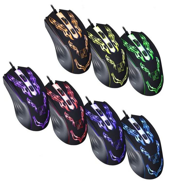 Продвижение 1500 dpi светодиодный оптический USB кабель Проводная игровая мышь Pro Gamer компьютерные мыши для компьютера PC ноутбук Настольный Suppion
