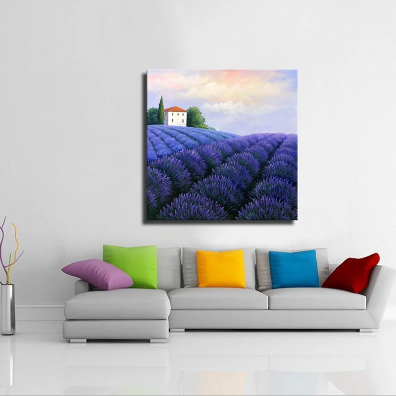 Высококвалифицированный художник ручная роспись пасторальный пейзаж картина