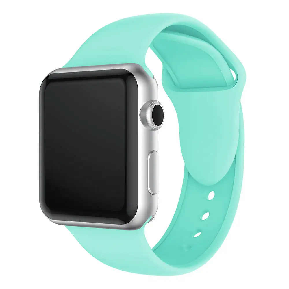 Спортивные силиконовые часы ремешок для apple watch серии Группа 1/2/3, 42 мм, 38 мм, ремешок для наручных часов iwatch, 4 40 мм 44 мм разноцветных резиновых полосок